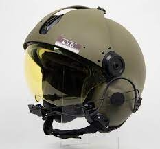 evolution 152 helicopter helmet with carbon fiber visor cover military green オートバイギア ヘルメット バイク