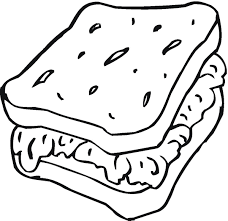 Sandwich coloring pages | coloring pages to download and print Banana Bread Coloring Page Novocom Top