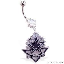 Dallas Cowboys Official Licensed Nfl Football Belly Ring Http Qpiercing Com Belly Button Rings Dallas Cowboys Belly Rings Belly Button Rings Dallas Cowboys