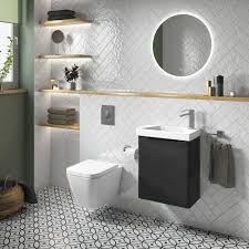 Check spelling or type a new query. Happi 500mm Wall Mounted Cloakroom Vanity Unit Basin Matt Anthracite 19482 Anthracite Mfc Bathshack