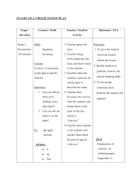 English lesson plan for efl esl teachers. Lessonplan