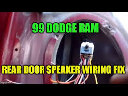 Follow this link to find pretty much any wiring diagram 94 02 Dodge Ram Rear Door Speaker Wiring Troubleshooting Youtube