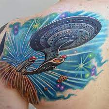 With the release of the new star trek movie (which i hear is awesome) there has been a lot of buzz about the series. 50 Star Trek Tattoo Designs For Men Science Fiction Ink Ideas