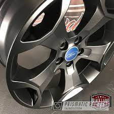 Prismatic Powders Powder Coated Black Ford Focus Wheels Ford Focus Wheel Ford Focus