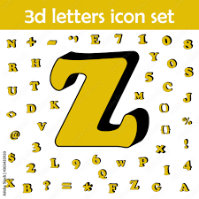 Others include zigzag, zinciferous, zippy and zo Letter Z Alphabet 3d Icon 3d Words Letters Icons Universal Set For Web And Mobile Stock Vector Adobe Stock