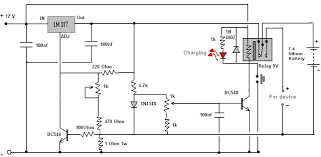 شحن بطارية ليثيوم أيون بشكل عملي Electronic Bubble Charger Circuit Diagram