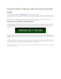 We need to verify your device to send free v bucks to your account. Calameo New Update Free V Bucks Hack Easy Method To Get Fortnite Free V Bucks Get Free V Bucks Generator 2020 Fortnite Battle Royale For V Bucks Skins