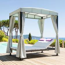 Lit De Piscine Double Seibo Gris Achat Vente Chaise Longue Lit De Piscine Double Seibo Cdiscount