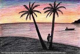 Pixilart is an online pixel drawing application and social platform for creative minds who want to venture into the world of art, games, and programming. Beach Sunset Crayon Drawing Drawing With Crayons