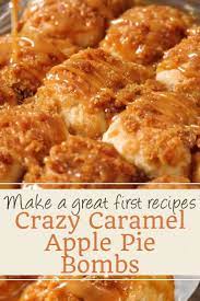 Crazy Caramel Apple Pie Bombs Cake Recipe Dessert Recipes Chocolate Cake R Caramel Apple Dessert Recipes Caramel Apple Pie Bombs Thanksgiving Food Desserts
