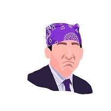 michael office bandana cartoon" Magnet for Sale by averyyyy12