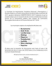 Lo mismo ha ocurrido en guerrero, con la candidata de morena. Comision Estatal Electoral Nuevo Leon