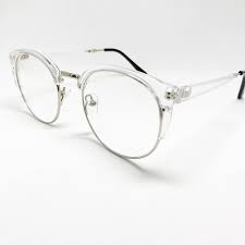 Half Black And Clear Glasses High Quality Womens Mens Ray Ban Clubmaster Clear Transparent Eye Glasses Half Frames Trendy Hipster Retro Vintage Glasses Frames Hipster Glasses Hipster Women