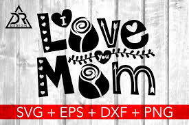 Download I Love You Mom Svg With Gold And Pink Glitter Graphic By Davidrockdesign Creative Fabrica PSD Mockup Templates
