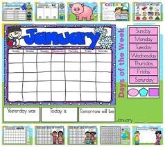 Interactive Kindergarten Calendar January Interactive Calendar Kindergarten Calendar Birthday Graph