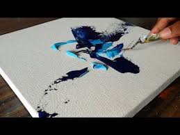Acrylic Abstract Painting Blue Demonstration Project 365 Days Day 244 Youtube Thunderbird time lapse acrylic painting by nagualero.