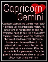 Maybe you would like to learn more about one of these? Capricorn Woman Gemini Man Gemini Man Capricorn Women Capricorn Relationships