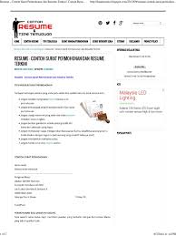 resume contoh surat permohonan dan