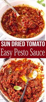 Sun Dried Tomato Pesto Sauce Recipe Veggie Society Recipe Vegan Sun Dried Tomatoes Tomato Pesto Tomato Pesto Sauce Recipe