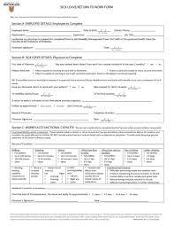 A if you are at increased risk for severe illness, check with your employer to see if there are policies and practices in place to reduce your risk at work, like. 44 Return To Work Work Release Forms Printable Templates