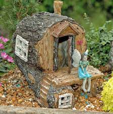 Fairy Cabin Hidden Hollow Fairy House With Hinged Door Etsy Fairy Garden Diy Fairy Tree Houses Fairy Garden Designs