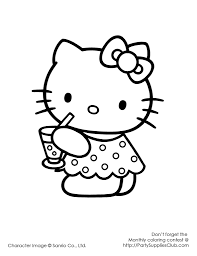 Explore 623989 free printable coloring pages for your kids and adults. Printable Coloring Pages For Kids Hello Kitty Drawing With Crayons