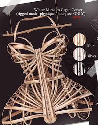 Caged in winter cade maxwell is a passionate culinary student with a strong protective streak. Second Life Marketplace Bb Winter Miracles Caged Corset Physique Golden Rare