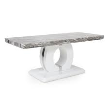 Manhattan's a chrome and glass coffee table with a crisp, contemporary look. Neptune Marble Effect Grey White Coffee Table Shankar Uk