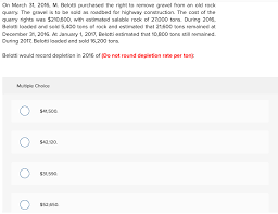 Black sabbath, amon amarth and megadeth are among the bands that will perform at tons of rock 2016 festival. Solved On March 31 2016 M Belotti Purchased The Right Chegg Com