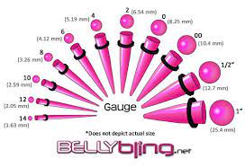 In Spite Of The Fact That Gauges Could Never Ever Look Right On Me I M Kinda Obsessed With Them Right Now Ear Gauge Sizes Ear Gauges Gauge Size Chart
