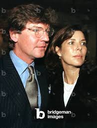 Image of Prince Ernst August of Hanover (L) stand beside Princess Caroline