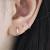 Mini Diamond Huggie Earrings