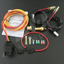 Last fall i replaced the thermostat with a wifi thermostat and of course the wiring was not exactly the same. Dual Electric Cooling Fan Wiring Kit Harness Thermostat Temp Switch Sensor Relay Ebay