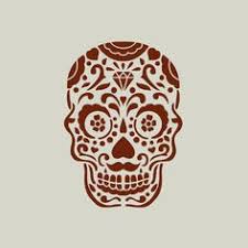 Pochoir Tete Mexicaine Tete De Mort Mexicaine Ref 543 1 Tete De Mort Tete Mexicaine Etsy