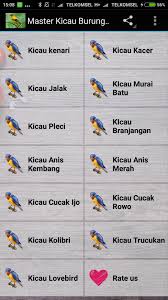 Kembang kuning telt 3072 inwoners (volkstelling 2010). Master Kicau Burung Terlengkap For Android Apk Download