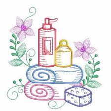 Machine embroidery needle (for your machine). Bath Towels Embroidery Designs Machine Embroidery Designs At Embroiderydesigns Com