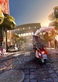 Etihad Airways Lowpoly World On Behance Fantasy Concept Art Low Poly Art Animation Art