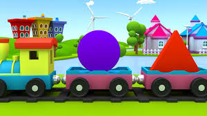 Learn Shapes With The Shapes Train Shapes Song 2d Shapes Shape Songs Kids Training Toy Car