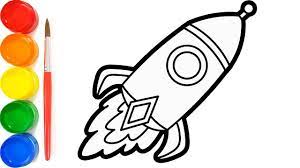 Mewarnai gambar roket, roket adalah senjata yang cangih untuk perang, senjata roket ini sangat cangih ada yang dapat menjangkau pulau, negara, bahkan dunia. Cara Menggambar Dan Mewarnai Roket Pesawat Luar Angkasa Youtube
