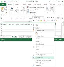 How to lock/unlock a tab of a spreadsheet · make edits of any kind to the locked tab (i.e. Ms Excel 2013 Protect A Cell