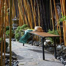 Banc De Jardin Acacia Pied Metal Pliant Sohan La Redoute Interieurs Decoration Terrasse Idee Deco Jardin Decoration Jardin Terrasse