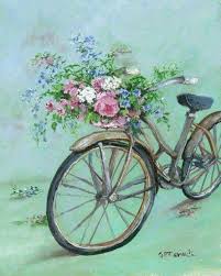 Pin Von Christiane Baesler Auf Shabby Fahrrad Malerei Fotowand Fahrrad Kunst
