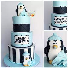 Penguin Baby Shower Cake Penguin Cake Winter Baby Shower Cake Instagram Sophiesweetshop An Baby Shower Cakes For Boys Penguin Cakes Penguin Baby Showers