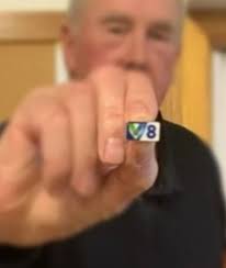 Presentations were made recently to six very happy bowlers with an '8  scored' badge. The respective teams of, Judy, Brian, Mark & Phil and then  the team of, Judy, Mark, Jenny &