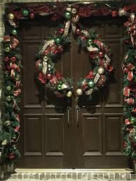 Double Doors Split Wreath Christmas Christmas Wreaths Door Wreaths Diy Double Door Wreaths