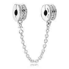 Pandora Logo Safety Chain Clip Charm Pandora Bracelet Charms Pandora Logo Pandora Safety Chain