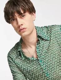 Asos design Skinny 70s Collar Knitted Shirt usado por William (Nico  Tortorella) como se ve en City