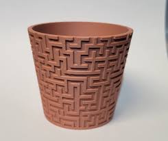 3D Printed Maze Succulent Planter