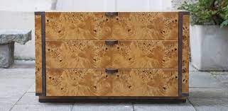 Shop for wood dressers at crate and barrel. Willy Rizzo Style Burlwood Dresser Schlicht Designmobel