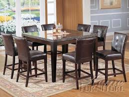 Add transitional style with my 7 piece counter height set. Danville 5 Piece Round Black Marble Top Dining Set In Espresso Finish By Acme 7003